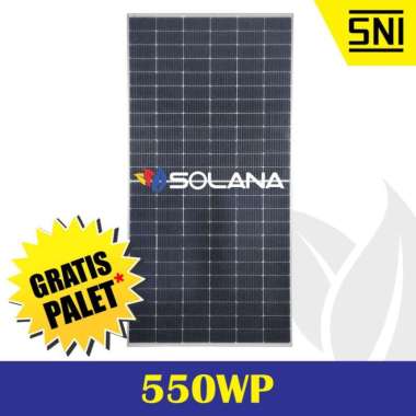 SOLANA SOLAR CELL/PANEL SURYA/SOLAR PANEL MONOCRYSTALINE 24V 550WP SOLANA ORIGINAL MURAH BERGARANSI