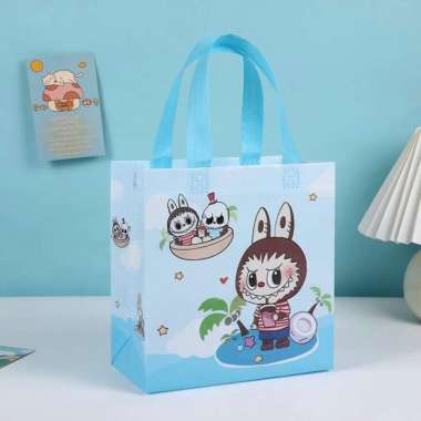 Goodie Bag Labubu Premium Lucu Tas Ultah Anak Perempuan Laki laki Bingkisan Souvenir Snack Ulang Tah
