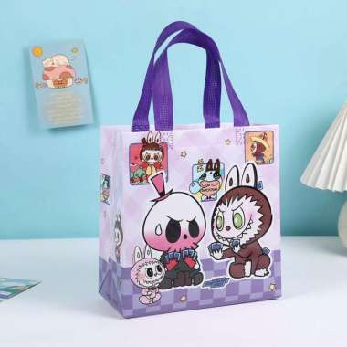 Goodie Bag Labubu Premium Lucu Tas Ultah Anak Perempuan Laki laki Bingkisan Souvenir Snack Ulang Tah