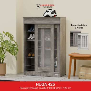 LUNARSOL HUGA 425 Lemari Sepatu | Rak Sepatu Sliding Door HUGA4700