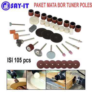 Mata Bor Tuner Mini Poles Amplas Set 105pcs