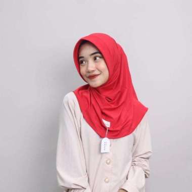 KENAN - Daily Yoga Instan Hijab Bergo Size S S MERAH CABE