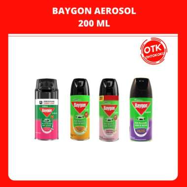 Baygon Aerosol Spray Anti Nyamuk 200 ml Flower
