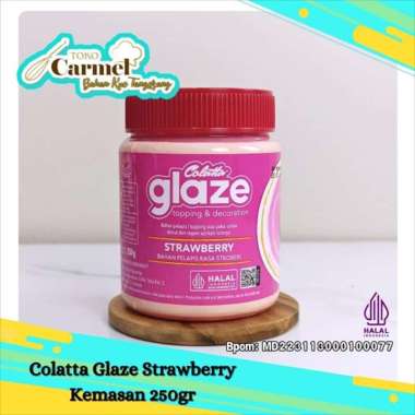 Colatta Glaze 250gr - Selai Topping Donat Coklat Tiramisu Strawberi Strawberi