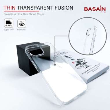 Casing iPhone 14/Plus/Pro/Pro Max THIN Transparent Fusion BASAIN Case 14 Pro