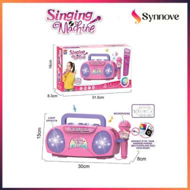 Mic Karaoke Anak SET Kabel Connect Handphone Mic Mainan Anak Mainan Microphone Anak Singing Machine 