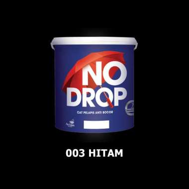 NO DROP Cat Pelapis Anti Bocor 4 Kg - Ready Semua Warna 003 Hitam