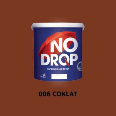 NO DROP Cat Pelapis Anti Bocor 4 Kg - Ready Semua Warna 006 Coklat