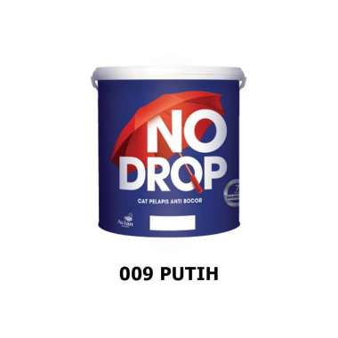 NO DROP Cat Pelapis Anti Bocor 4 Kg - Ready Semua Warna 009 Putih