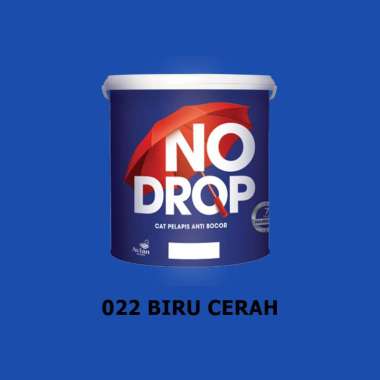 NO DROP Cat Pelapis Anti Bocor 4 Kg - Ready Semua Warna 022 Biru Cerah