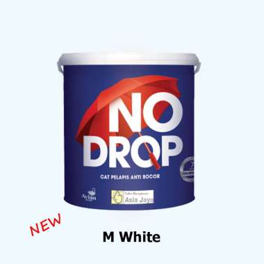 NO DROP Cat Pelapis Anti Bocor 4 Kg - Ready Semua Warna M White
