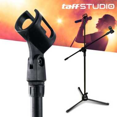 Stand Holder Mikrofon / Mic Holder Lantai 2 Klip Panjang Maks 190 cm