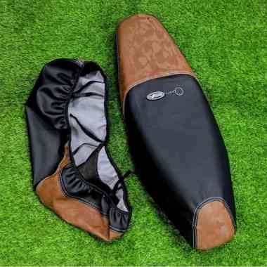 COVER/SARUNG JOK MOTOR HONDA BEAT VARIO SCOOPY BISA PASANG SENDIRI - KULIT JOK MOTOR Scoopy Coklat