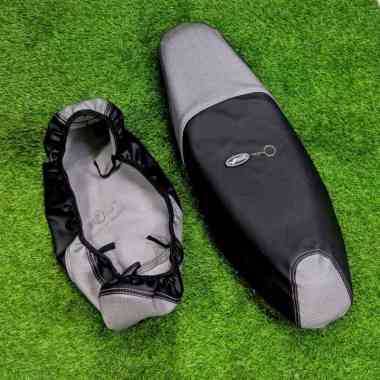 COVER/SARUNG JOK MOTOR HONDA BEAT VARIO SCOOPY BISA PASANG SENDIRI - KULIT JOK MOTOR Scoopy Abu abu