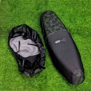 COVER/SARUNG JOK MOTOR HONDA BEAT VARIO SCOOPY BISA PASANG SENDIRI - KULIT JOK MOTOR Beat Hijau Army