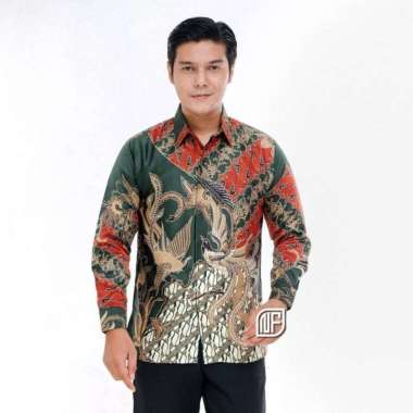 Kemeja Batik Semi Sutra Berfuring Kemeja Batik Premium Pakai Furing kode g XXL