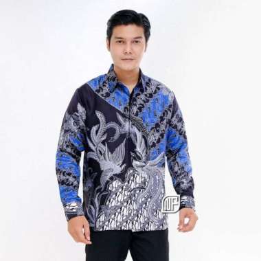 Kemeja Batik Semi Sutra Berfuring Kemeja Batik Premium Pakai Furing kode h XL