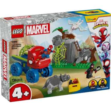 LEGO Spidey 11199 Team Spidey Dino Crawler Rescue (136 Pieces), Building Block, Toys, Bricks