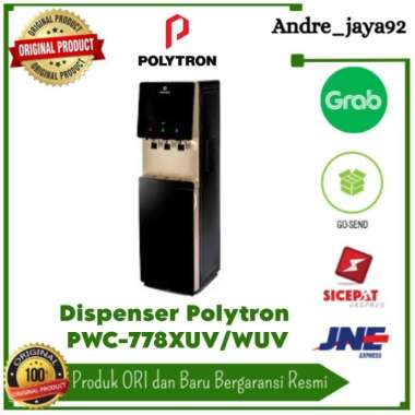 Dispenser Galon Bawah Polytron PWC-778XUV/PWC-778WUV