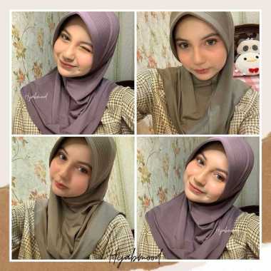 Hijabmood - Bergo Sport Ukuran M / Bergo Ped Tebal / Bergo Sporty / Hijab Instan Putih