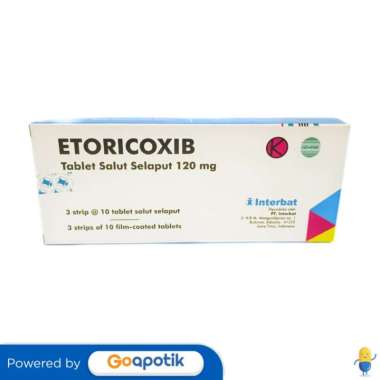 ETORICOXIB INTERBAT 120 MG BOX 30 TABLET