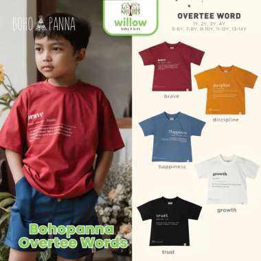 Kaos Anak - Bohopanna Overtee Words 4Y Brave