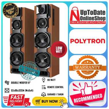 POLYTRON SPEAKER AUDIO PAS 8E20 PAS8E20 SUPER BASS XBR USB BLUETOOTH SPEAKER POLYTRON