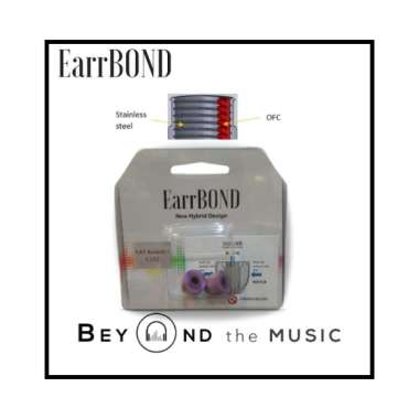 EarrBond EBT Bi Metal series hybrid metal tube memory foam silicone shell IEM Eartips C1S3 Standarfi