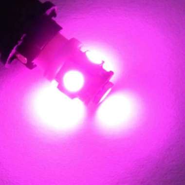 KAMJE Lampu LED Senja Sein 5 Titik Mata Speedometer Rem Motor Mobil Socket Tancap Super Terang PINK