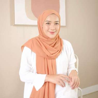 Lozy Hijab - Bawal Inner Shawl 237K Get 3 ( Pashmina Inner Ciput) Terracota
