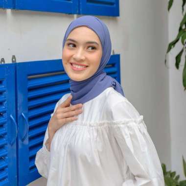 Lozy Hijab - Bawal Inner Shawl 237K Get 3 ( Pashmina Inner Ciput) Denim