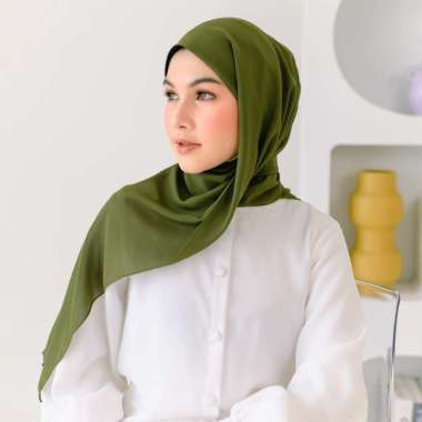 Lozy Hijab - Bawal Inner Shawl 237K Get 3 ( Pashmina Inner Ciput) Army New