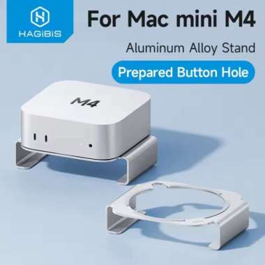 Hagibis Mac Mini M4 Stand Aluminum Alloy Mount for Mac Mini M4/M4 Pro 2024 Ventilation Heat Dissipat