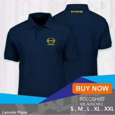 Kaos Polo Shirt Baju Kerah Distro Hino Motor polos truk bus otomotif XL ANAK KECiL WARNA LAiN
