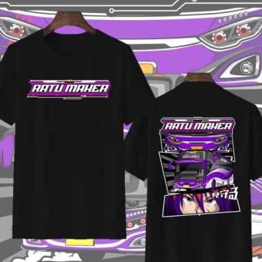 Kaos Baju BUSMANIA RATU MAHER anak dewasa BUS Bis mania Bismania SJM L Hitam