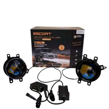 Foglamp projector escort 3 warna led projie biled lampu kabut mobil 3 inch escort 3 warna-toyota