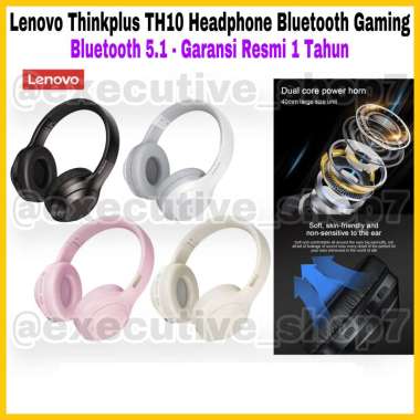 Lenovo Thinkplus TH10 Headphone Bluetooth Gaming - Bluetooth 5.1 Garansi Resmi 1 Tahun Beige