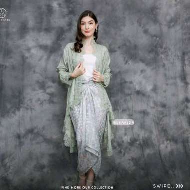 Kebaya Sage Kebaya Hijau Kebaya Wisuda Kebaya Modern Kebaya Premium Kebaya Batik Outer Set