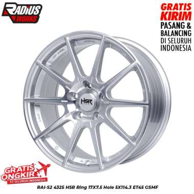 VELG MOBIL HSR RAI S-2 RING 17 UNTUK INNOVA HRV CIVIC CAMRY XPANDER DLL SMF
