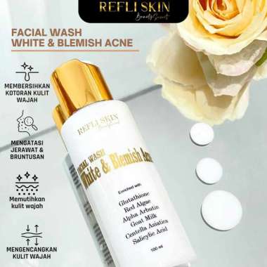 Refliskin Sabun Muka untuk Jerawat Original by Refli Skin x Lglow Beauty Facial Wash Acne