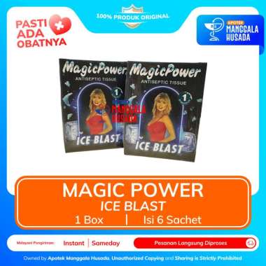 MAGIC POWER ICE BLAST ANTISEPTIC TISSUE PERBOX