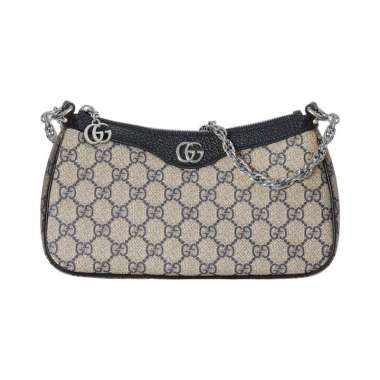 [12.12 Dealcember] Gucci GG Ophidia Supreme Canvas Small Shoulder Bag Beige/Blue Multi