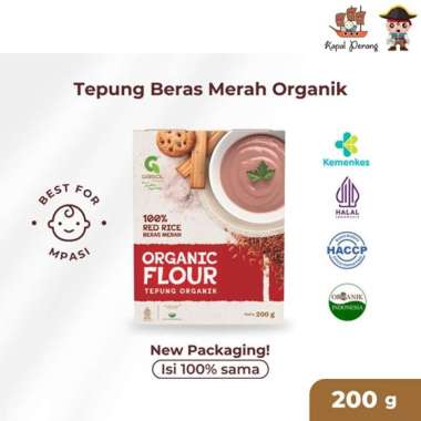 GASOL Tepung Beras Merah Organik Makanan Bayi MPASI 200gr