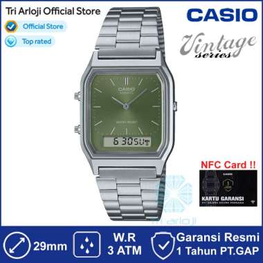 CASIO AQ-230A-3AMQYDF Jam Tangan Unisex Stanless AQ-230A-3A AQ230A