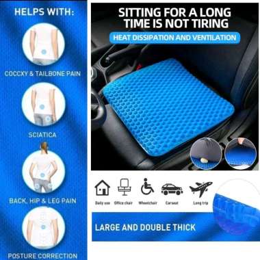 Bantalan Alas Duduk Gel Pad Honeycomb Cushion Breathable