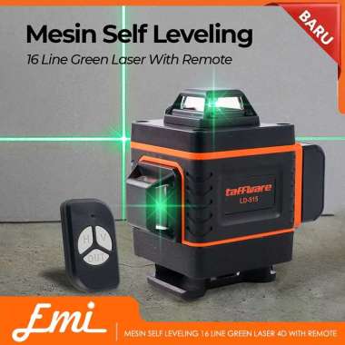 Mesin Self Leveling 16 Line Green Laser 4D with Remote Alat Ukur Hilda 16 Line Orange