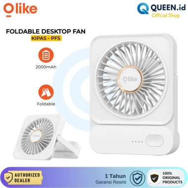 Olike PF5 Portable Foldable Mini Fan 2000mAh Kipas Angin Meja Desktop Lipat 3 Speed