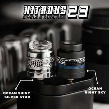 Nitrous RDA 23mm Single & Dual RDA by Koko Sarang x Damn Vape Caesar