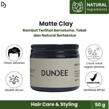 Dundee Pomade & Clay - 100% Natural / Organik Matte Clay