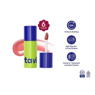 NEW! TAVI Gel to Oil Staining Lip Glide 4gr (Oil Infused Glossy Lip Tint) Chai